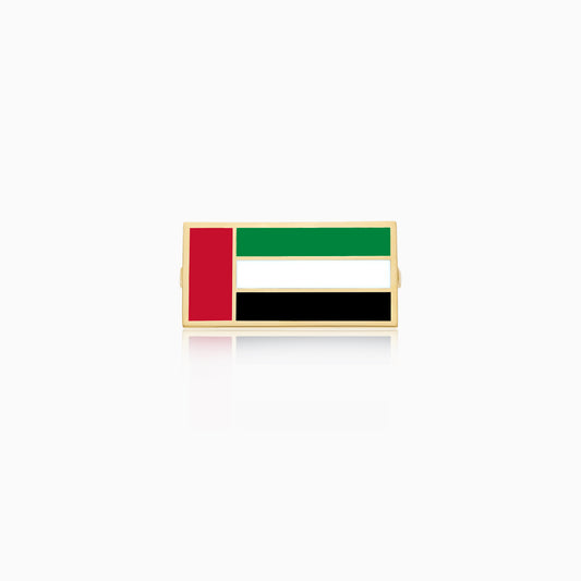 18k Yellow Gold Wearable Strap Accessory UAE Flag Pin