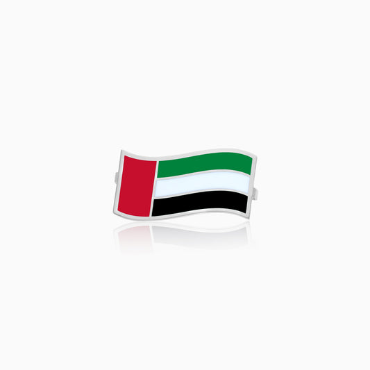 Silver Wearable Strap Accessory UAE Flag Enamel