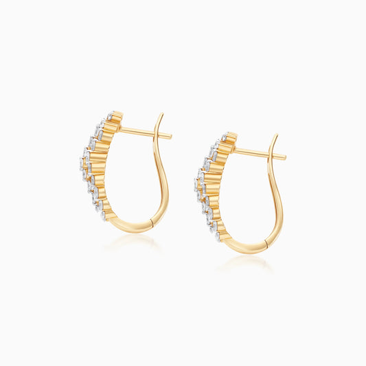 18k Yellow Gold Diamond Earrings – Scala
