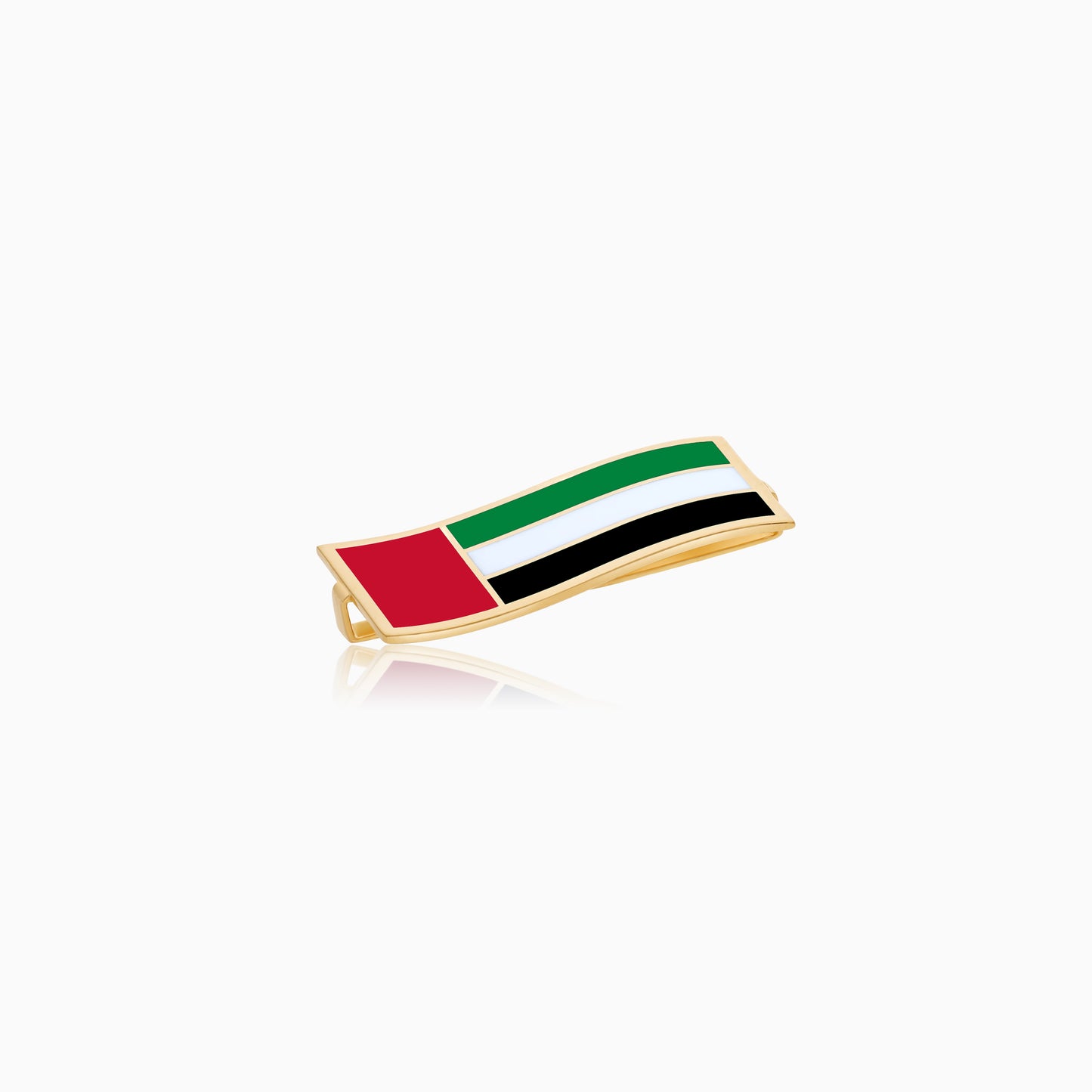 18k Yellow Gold Wearable Strap Accessory UAE Flag Pin
