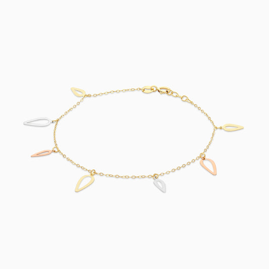 18K Multi-colour Charm Bracelet