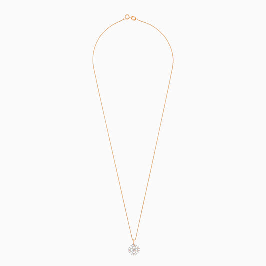 18K Rose Gold Natural Diamonds Pendant Chain - Ada Collection