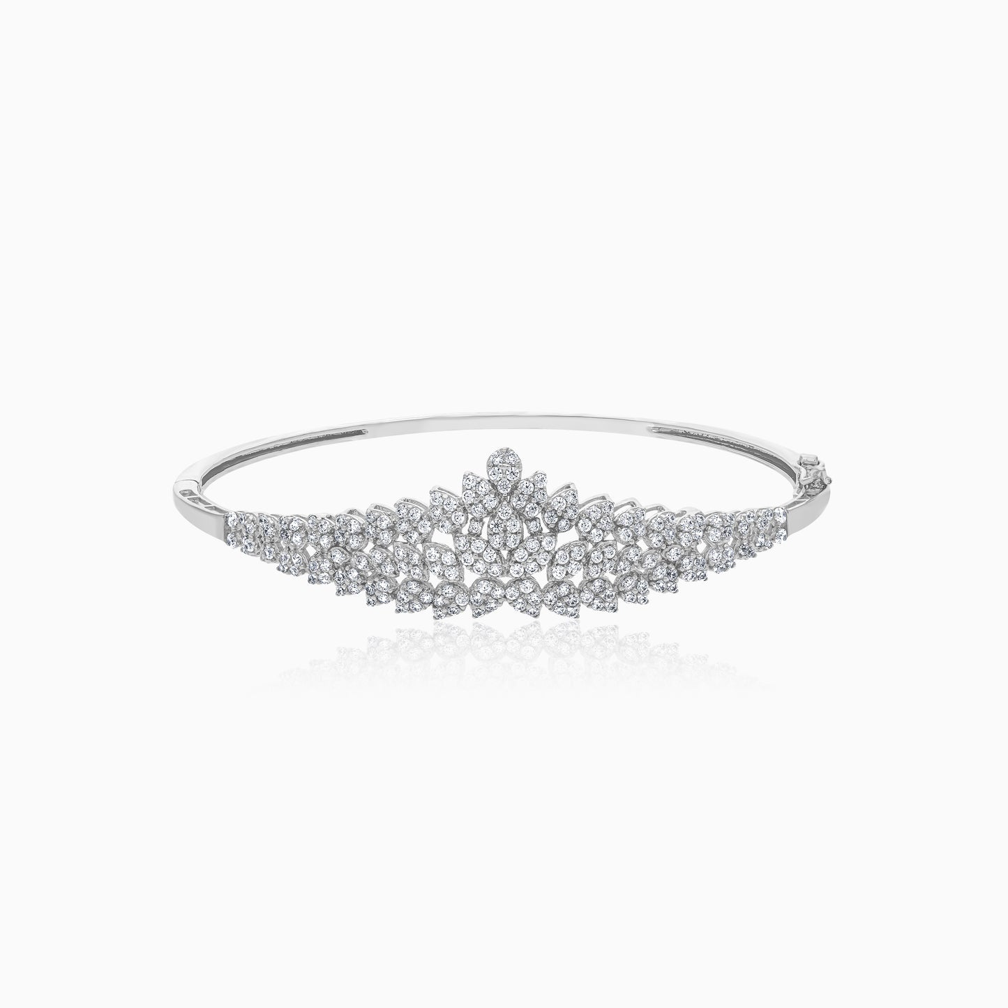 Queen 18K White Gold Zircon Bridal Set