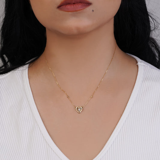 18k yellow gold rope chain with unique pearls