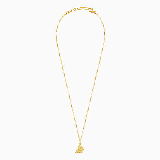 Farfalla 18K Yellow Gold Kids Butterfly Necklace
