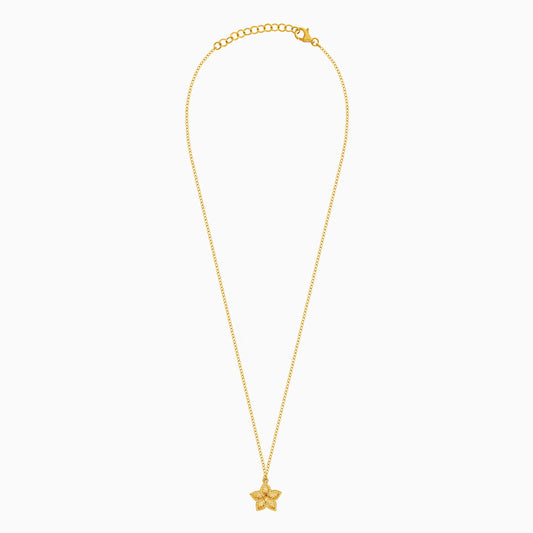 18K Yellow Gold Kids Star Necklace from Farfalla
