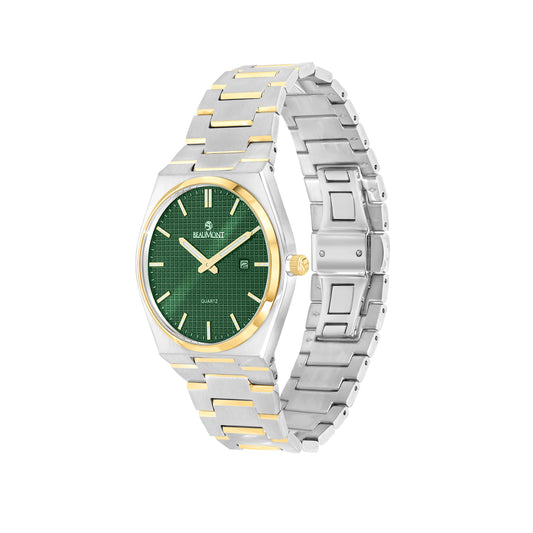 Green Stainless Steel Quartz Beaumont Gents Watch