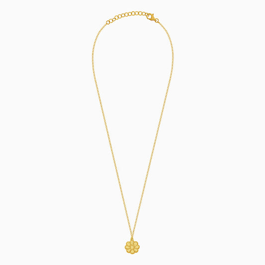 18K Yellow Gold Kids Flower Necklace | Farfalla Gold Kids Collection