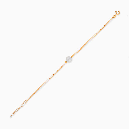PEARL YELLOW GOLD BRACELET