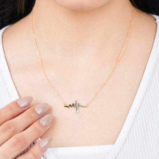 قلادة بسيطة وأنيقة من الذهب الأصفر عيار 18 قيراطًا | تسوقي تشكيلة متنوعة