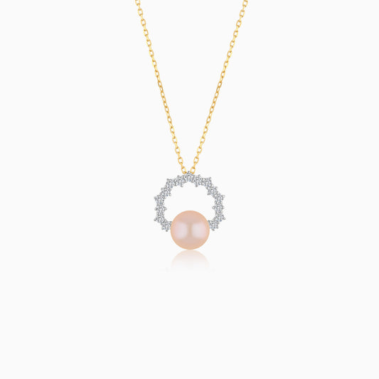 Danah 18K Yellow Gold Cultured Pearl and Diamond Necklace
