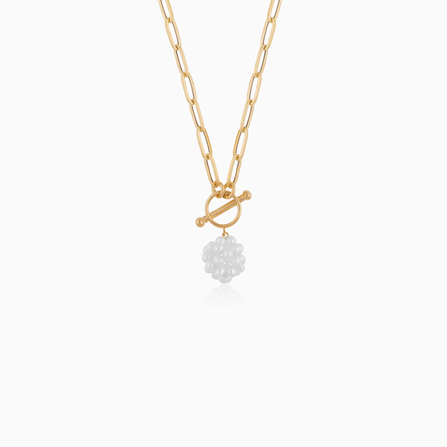 Danah 18K Gold Necklace with Pearls