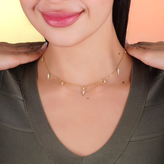 Yellow Gold Diamond Choker | Fine Luxury Jewellery