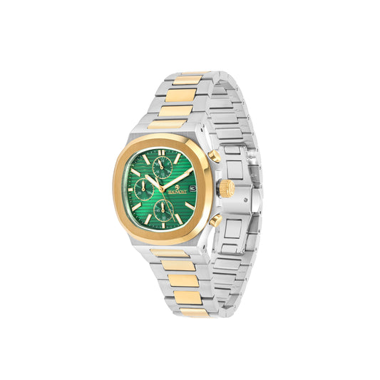 Gold & Green Quartz-Chronograph movement Beaumont Gents Watch