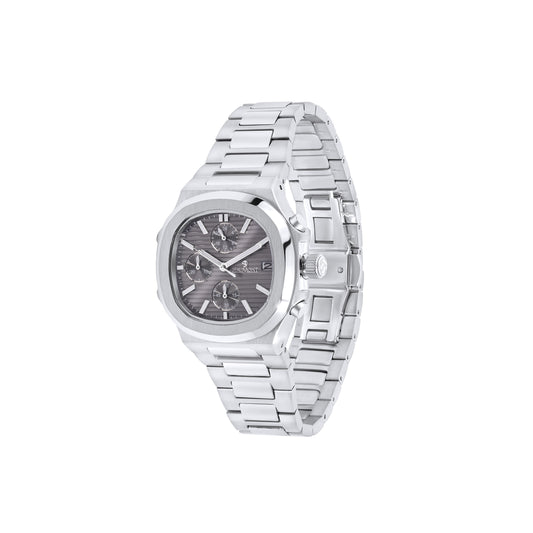 Grey & Stainless Steel Quartz-Chronograph movement Beaumont Gents Watch