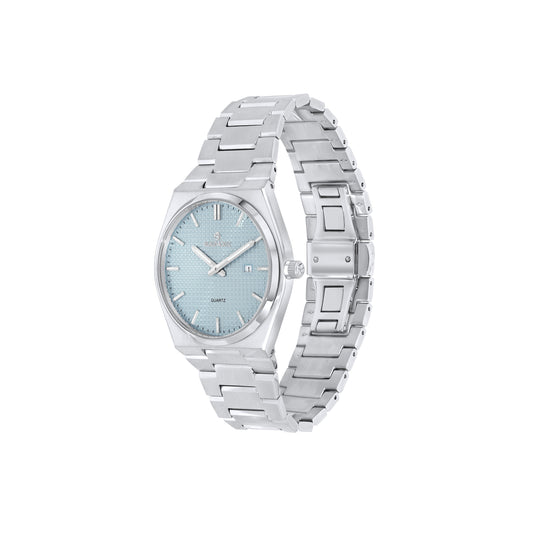 Light Blue Stainless Steel Quartz Beaumont Gents Watch