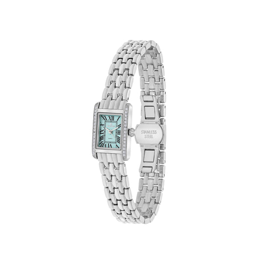 Light Green Rectangle Quartz Beaumont Ladies Watch