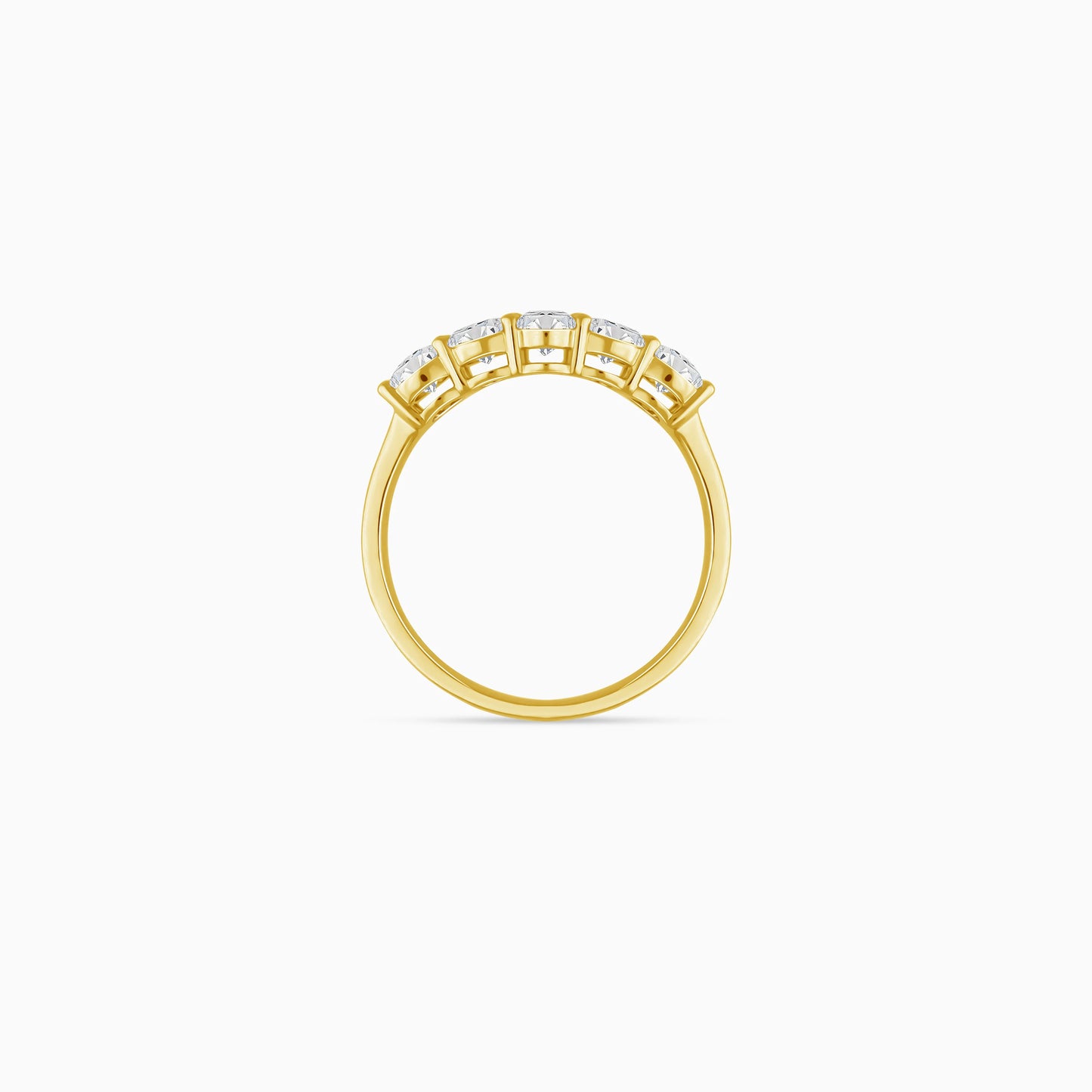 18k yellow gold solitaire eternity diamond ring – solitaire collection