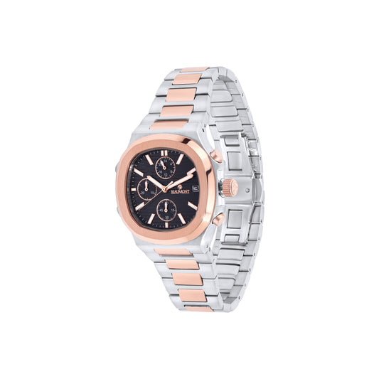 Rose & Black Quartz-Chronograph movement Beaumont Gents Watch