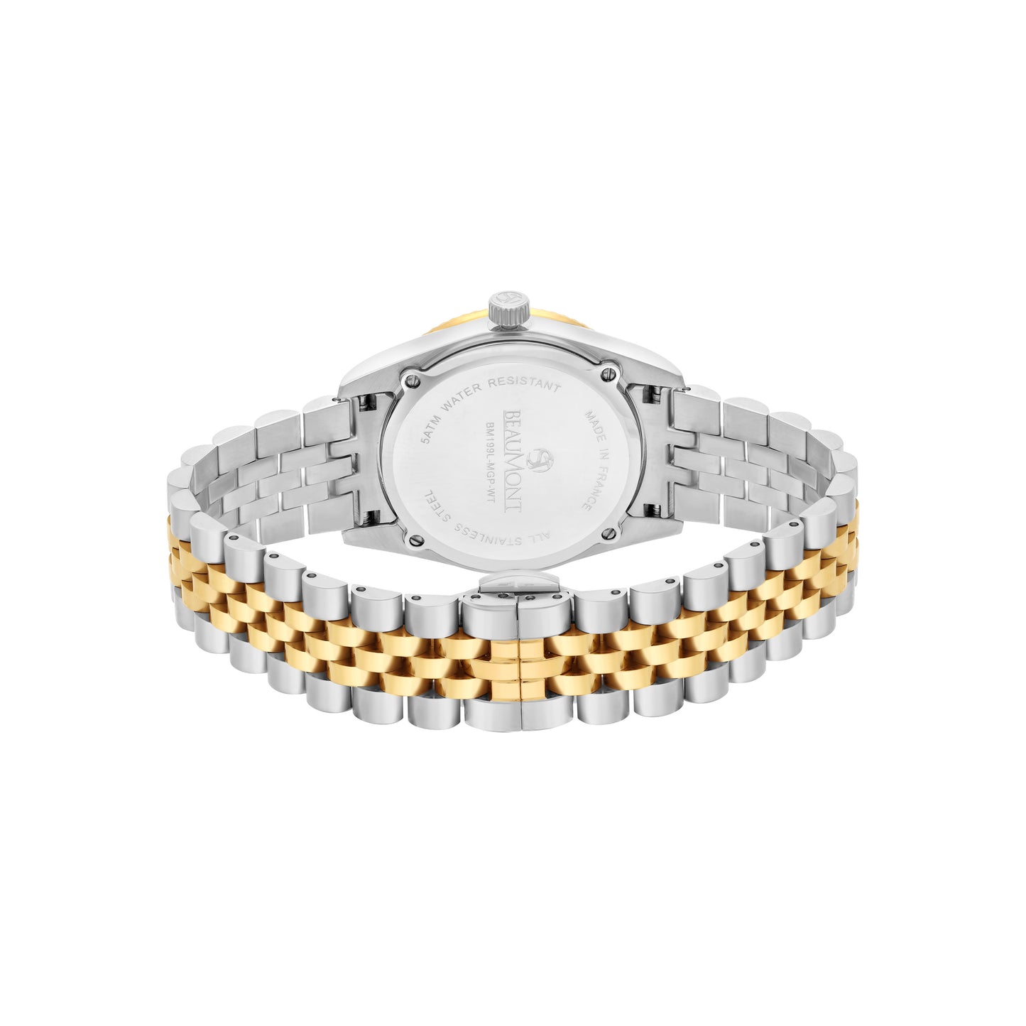 Two Tone - Gold & White Quartz Beaumont Ladies Watch
