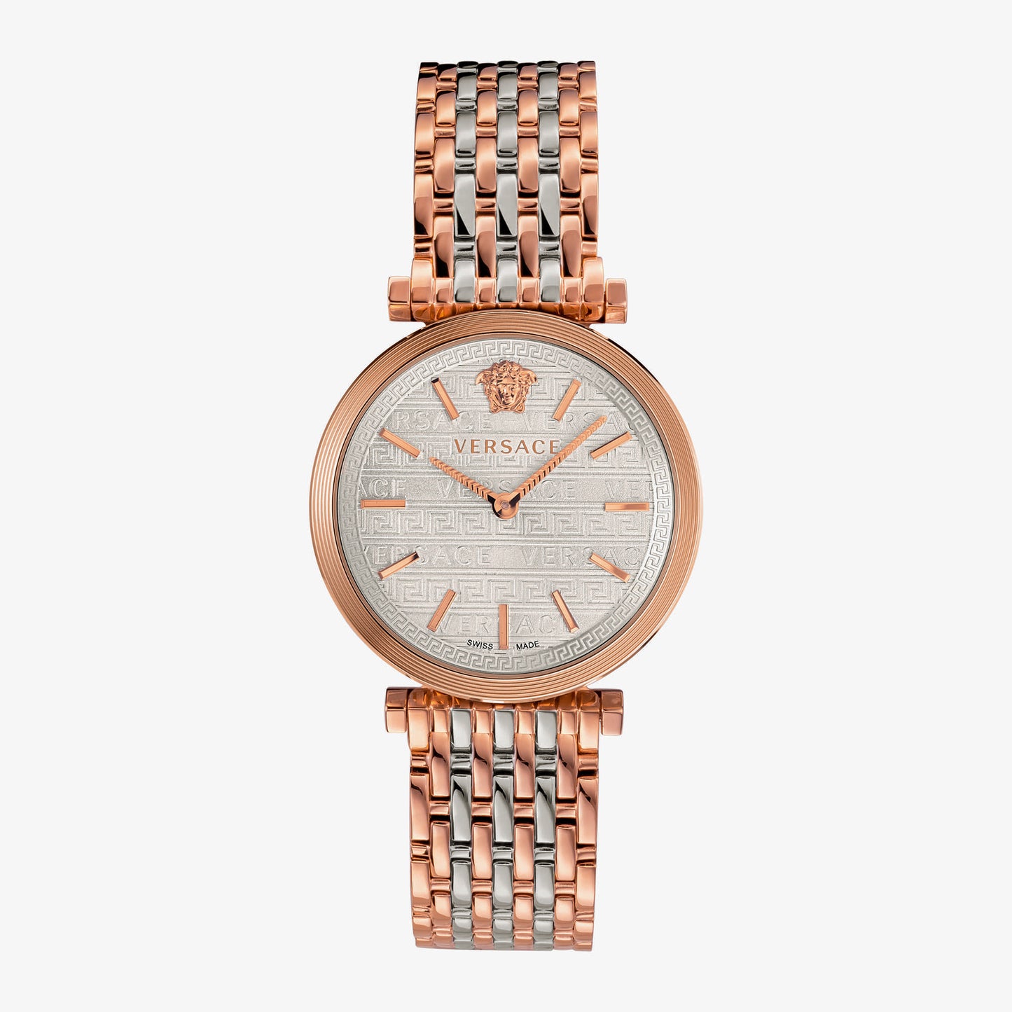 VERSACE WATCH V-TWIST 36 2H D/W B/BI SS/IP5NSS AND IPRG BRACELET