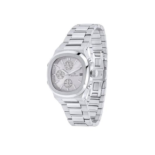 White & Stainless Steel Quartz-Chronograph movement Beaumont Gents Watch