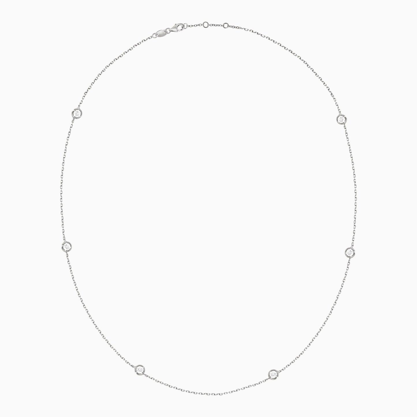 Stunning 18K White Gold Diamond Necklace for Women