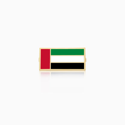 18k Yellow Gold Wearable Strap Accessory UAE Flag Pin
