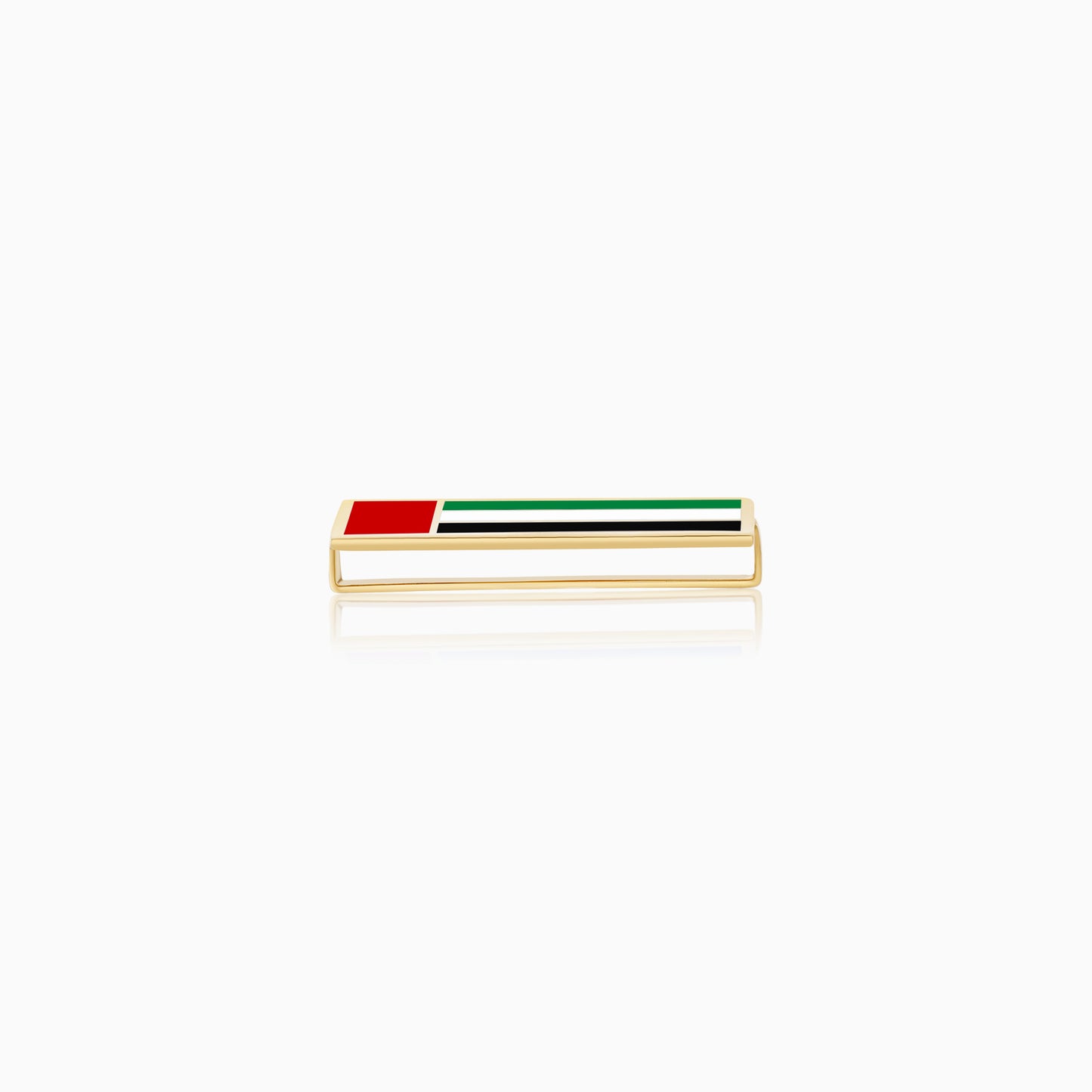 18k Yellow Gold Wearable Strap Accessory UAE Flag Pin