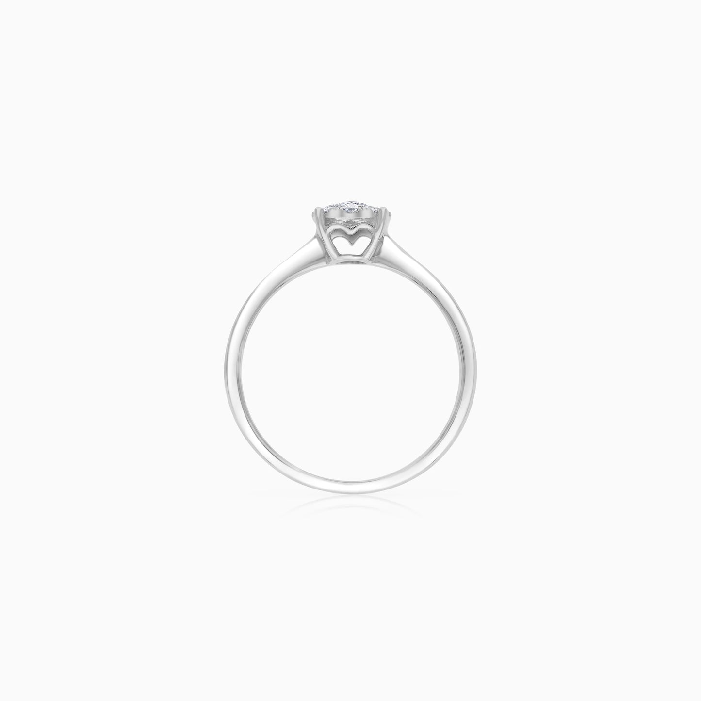 Elegant 18K White Gold Diamond Ring – 365 Collection
