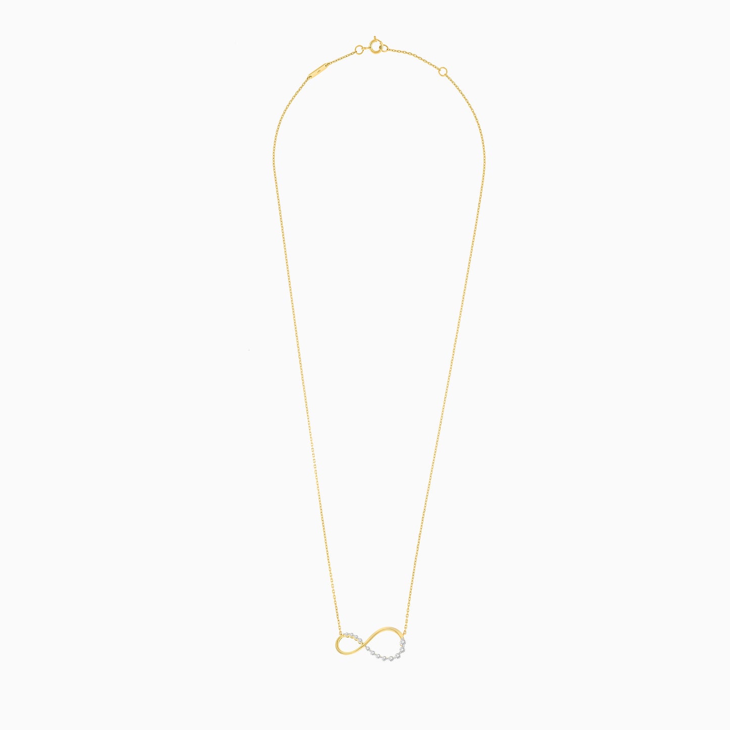 18K Yellow Gold Necklace Infinity shape from Dunyati collection