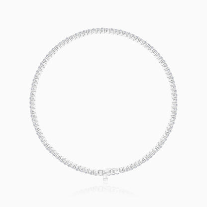 18K White Gold Decorated with Full Eternity Natural Diamond stones 2.0-carat Classic Setting Tennis Bracelet