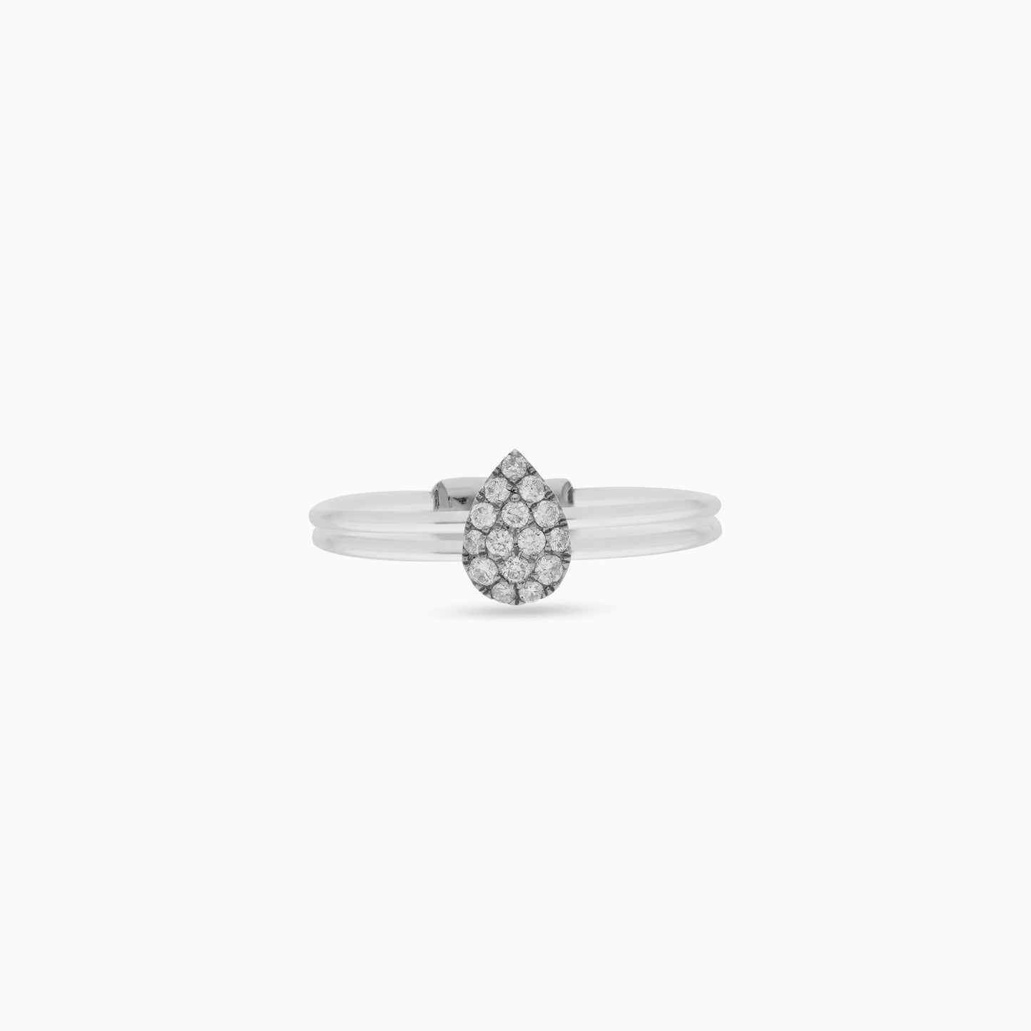 18K White Gold Fish Thread Ring – Floats Collection