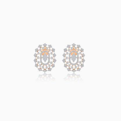 18K Gold Pair of Earrings with Natural Diamonds - Ada Collection