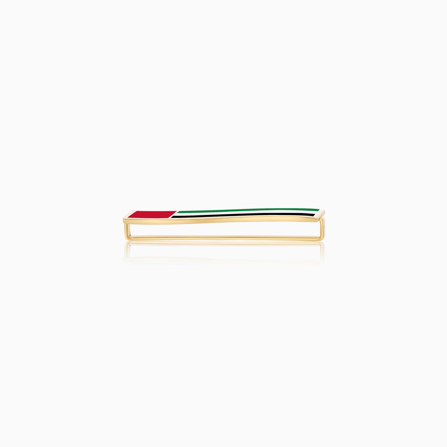18k Yellow Gold Wearable Strap Accessory UAE Flag small Pin