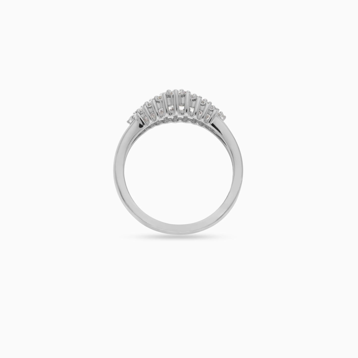 18K White Gold Natural Diamond Ring – Scala Collection