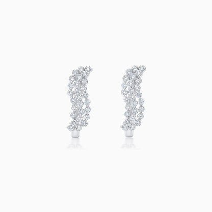 Luxurious White Gold Natural Diamond Earrings – Scala