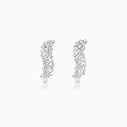Luxurious White Gold Natural Diamond Earrings – Scala