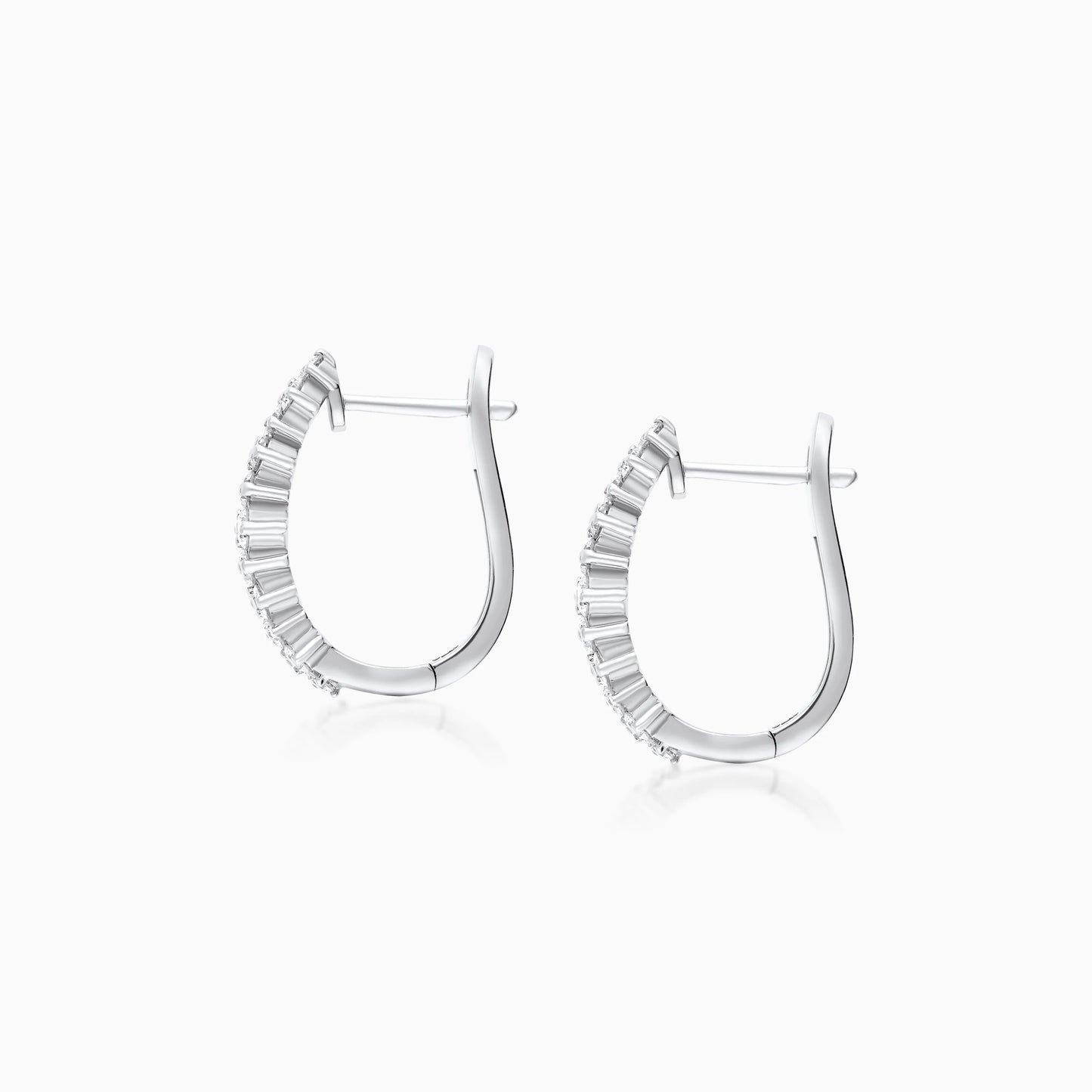 Luxurious White Gold Natural Diamond Earrings – Scala