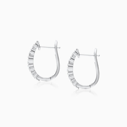 Luxurious White Gold Natural Diamond Earrings – Scala