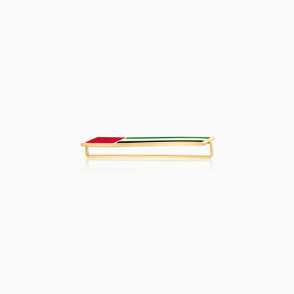 18k Yellow Gold Wearable Strap Accessory UAE Flag Pin