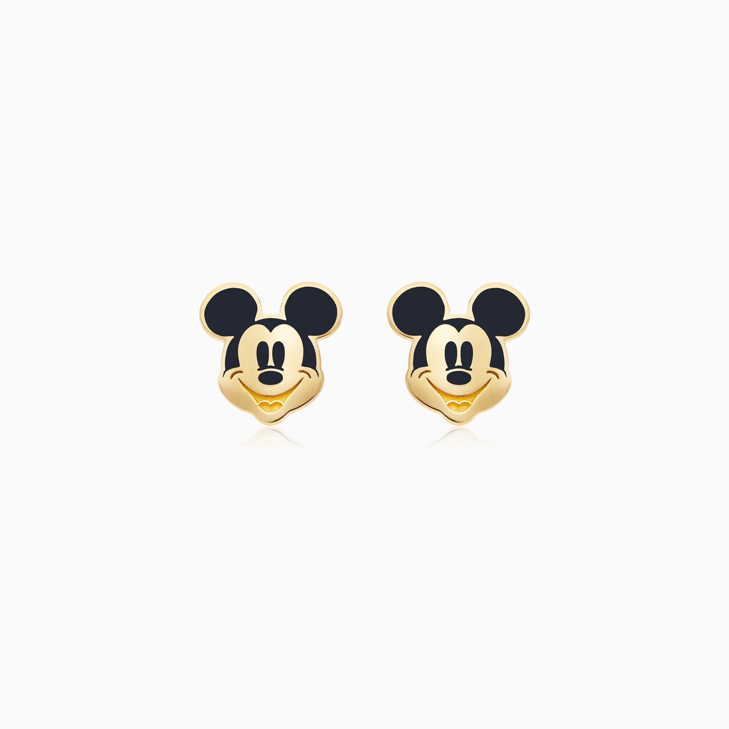 18k Yellow Gold Mickey Mouse Earrings for Kids | Disney Collection
