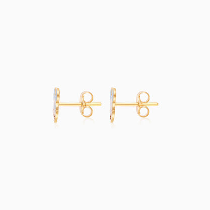 18k Yellow Gold Mickey Mouse Earrings for Kids | Disney Collection