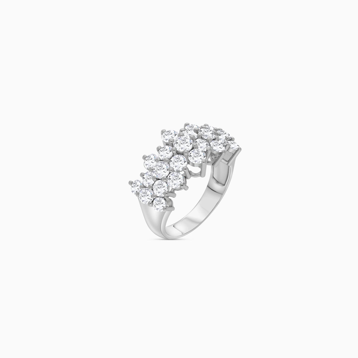 18K White Gold Solitaire Diamond Ring – Scala Collection