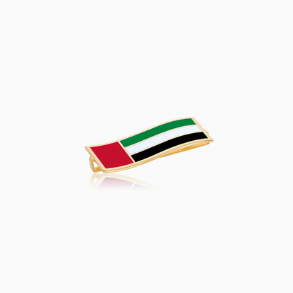 18k Yellow Gold Wearable Strap Accessory UAE Flag Pin