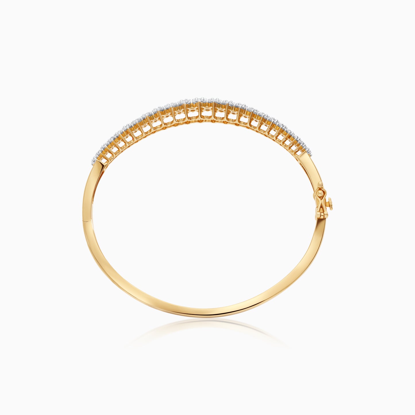 سوار من الذهب الأصفر عيار 18 قيراطًا مزين بأحجار الماس الطبيعي - من مجموعة سكالا