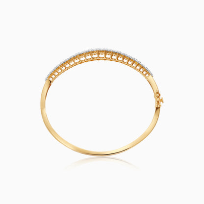 سوار من الذهب الأصفر عيار 18 قيراطًا مزين بأحجار الماس الطبيعي - من مجموعة سكالا