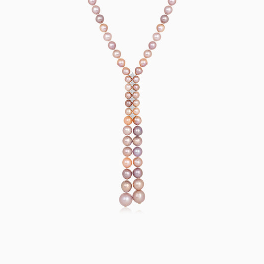 Danah 18K Yellow Gold Multi-Color Pearls and Diamonds Long Necklace