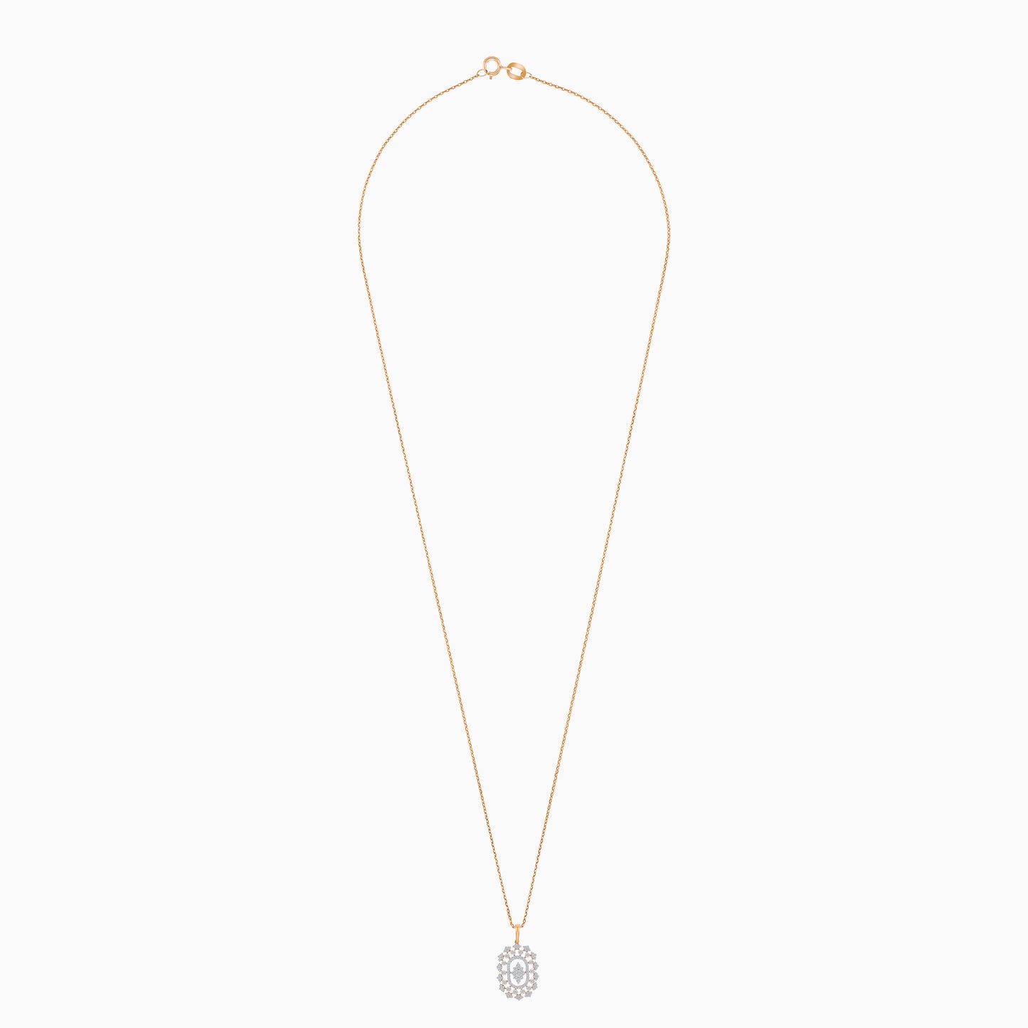 18K Gold Natural Diamonds Pendant Chain - Ada Collection