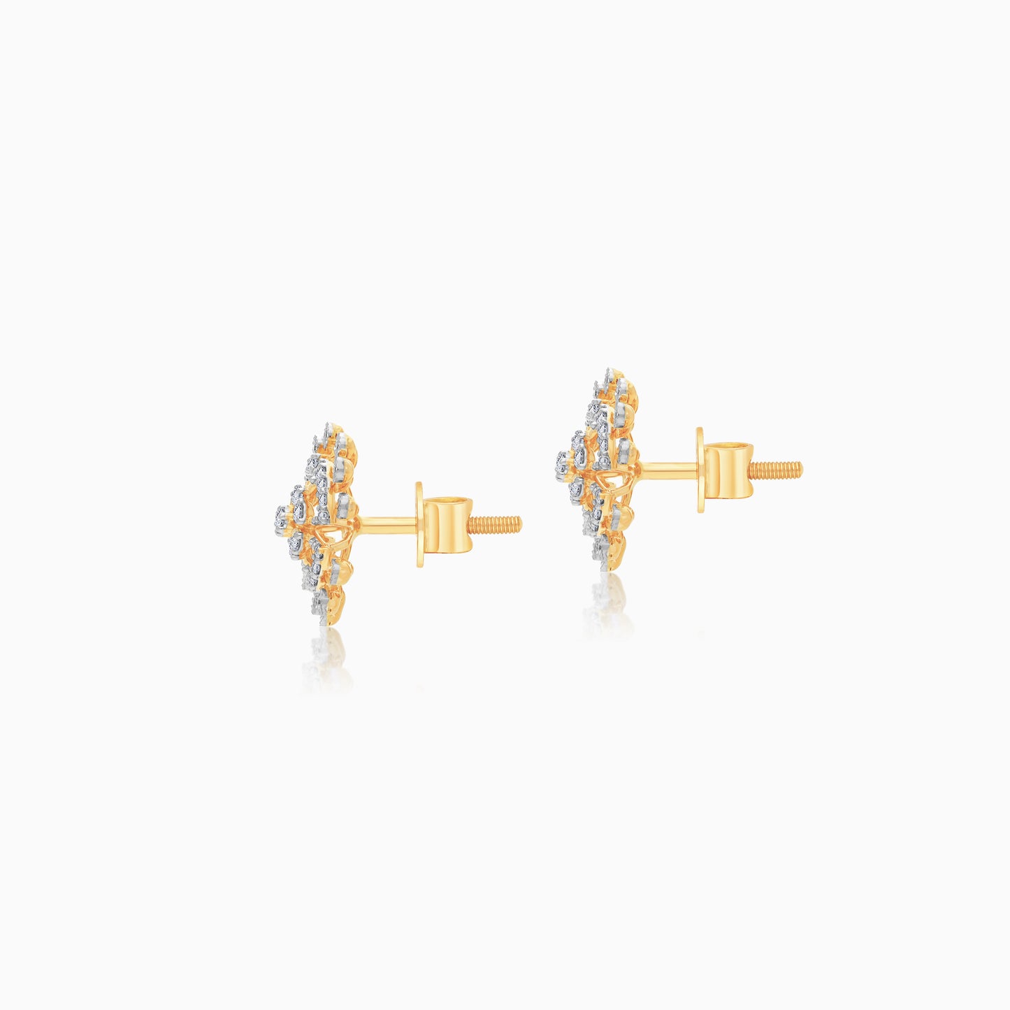 18K Gold and Natural Diamonds Pair of Earrings - Ada Collection